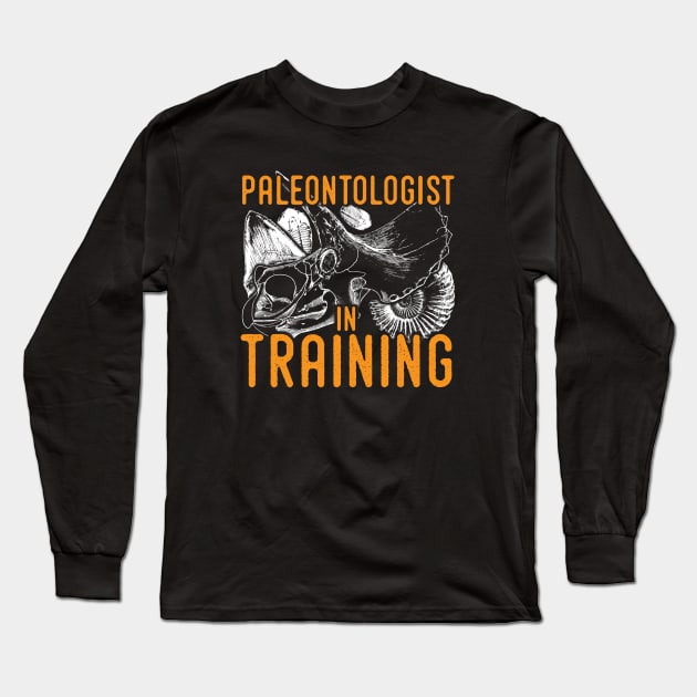 Paleontology tshirt - Paleontologist in training Long Sleeve T-Shirt by Diggertees4u